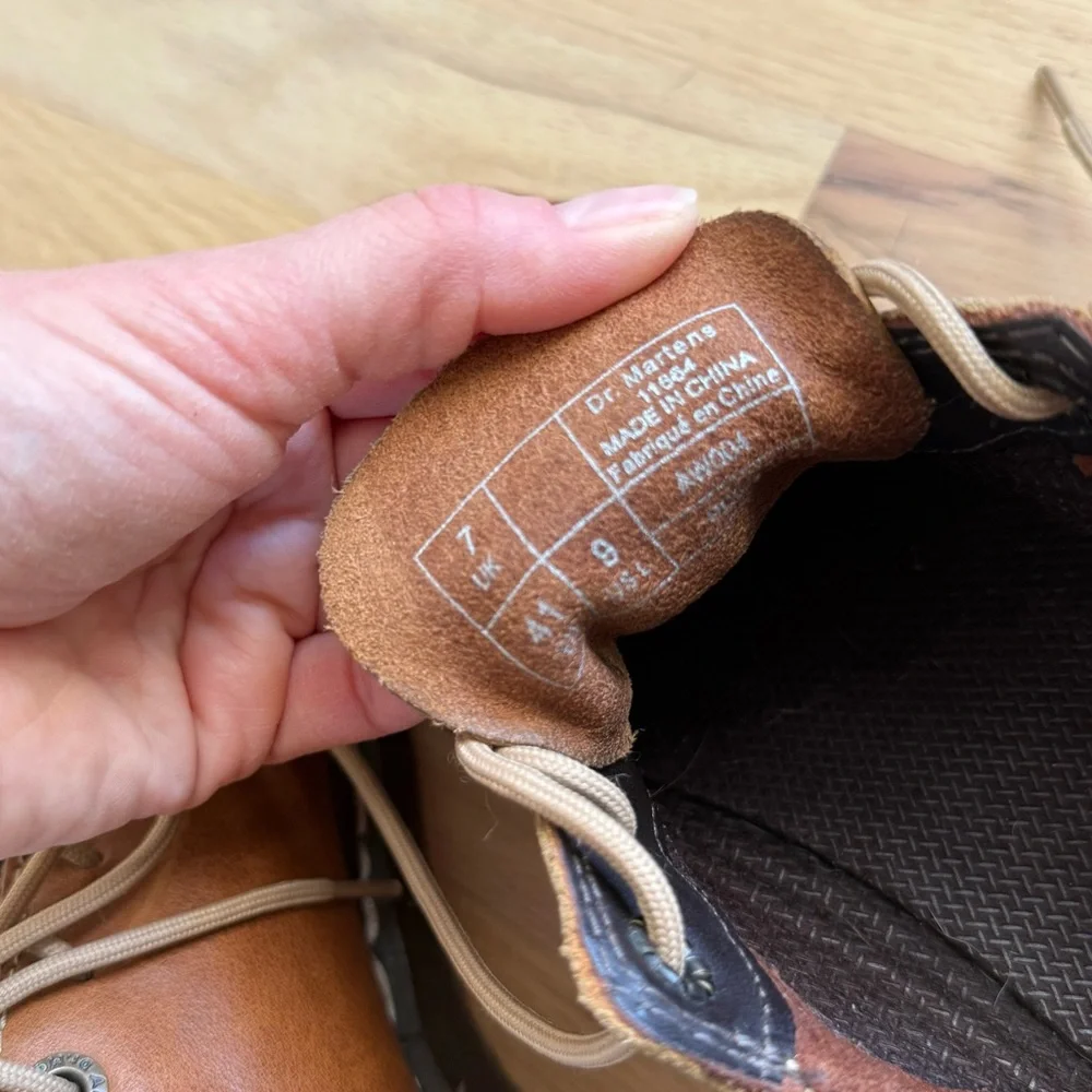 Dr. Martens 11664 Brown Leather Chunky Oxford Boots - Y2K 90s - Women's Size 9 - Picture 16 of 16